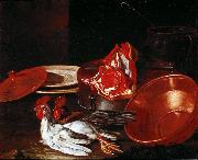 Cristoforo Munari vasellame di coccio e di peltro painting